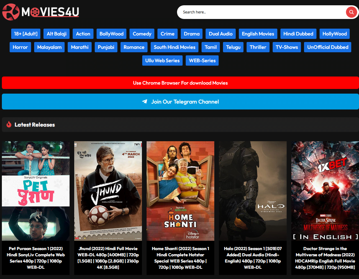movies4u websites